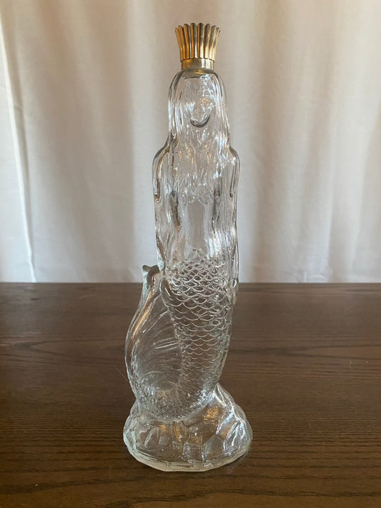 1970s Avon Sea Maiden Mermaid Bath Oil Bottle