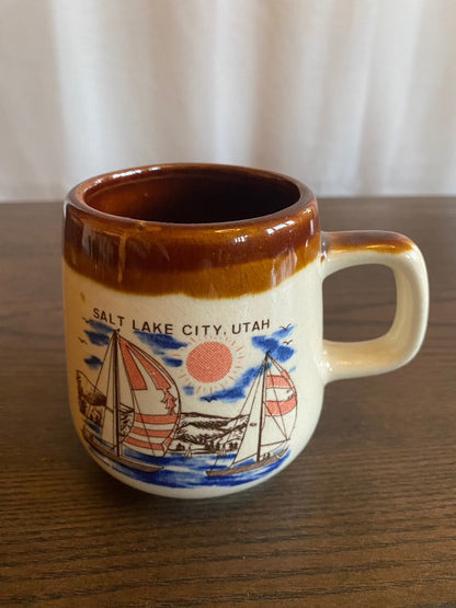 Vintage Ceramic Salt Lake City Utah Coffee Mug