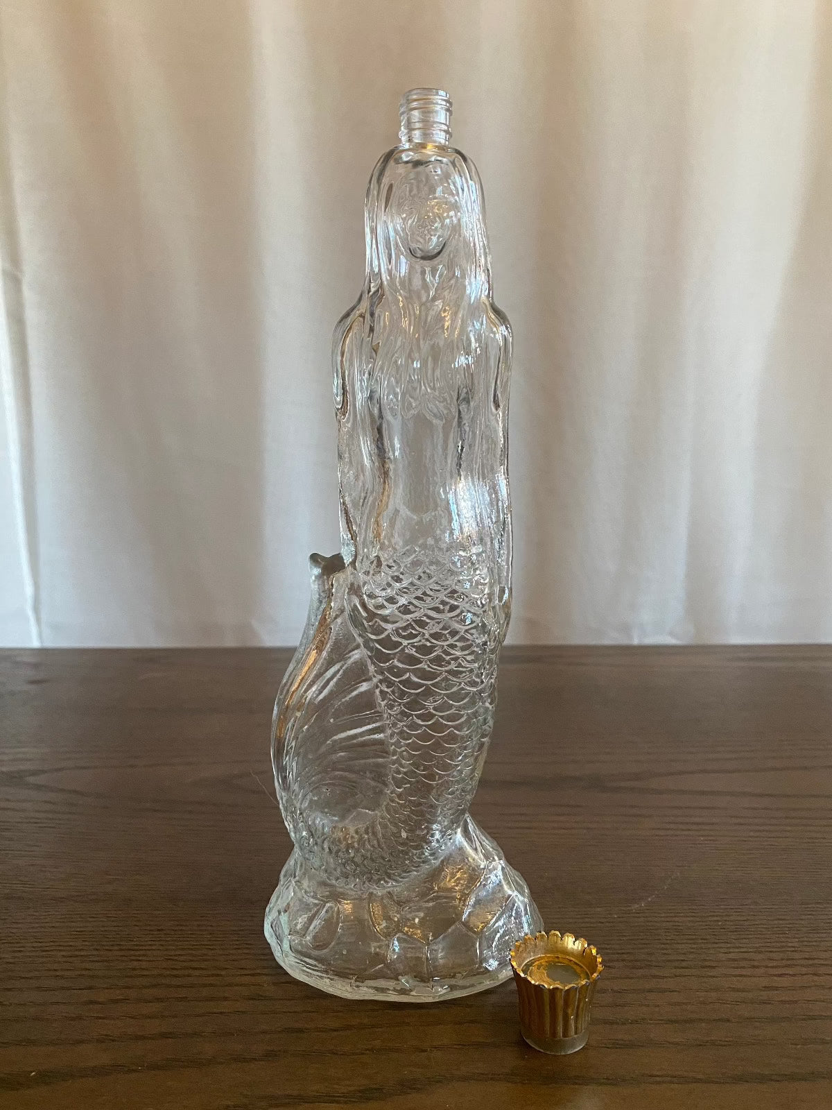 1970s Avon Sea Maiden Mermaid Bath Oil Bottle